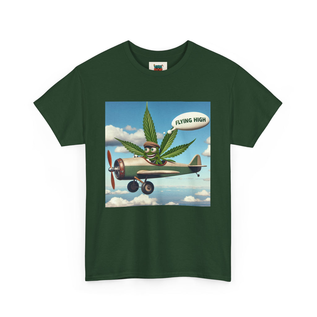 High Flying Cannabis Tee, Stoner Apparel, Vintage Style T-Shirt, Gift for Weed Lovers, Funny Graphic Tee