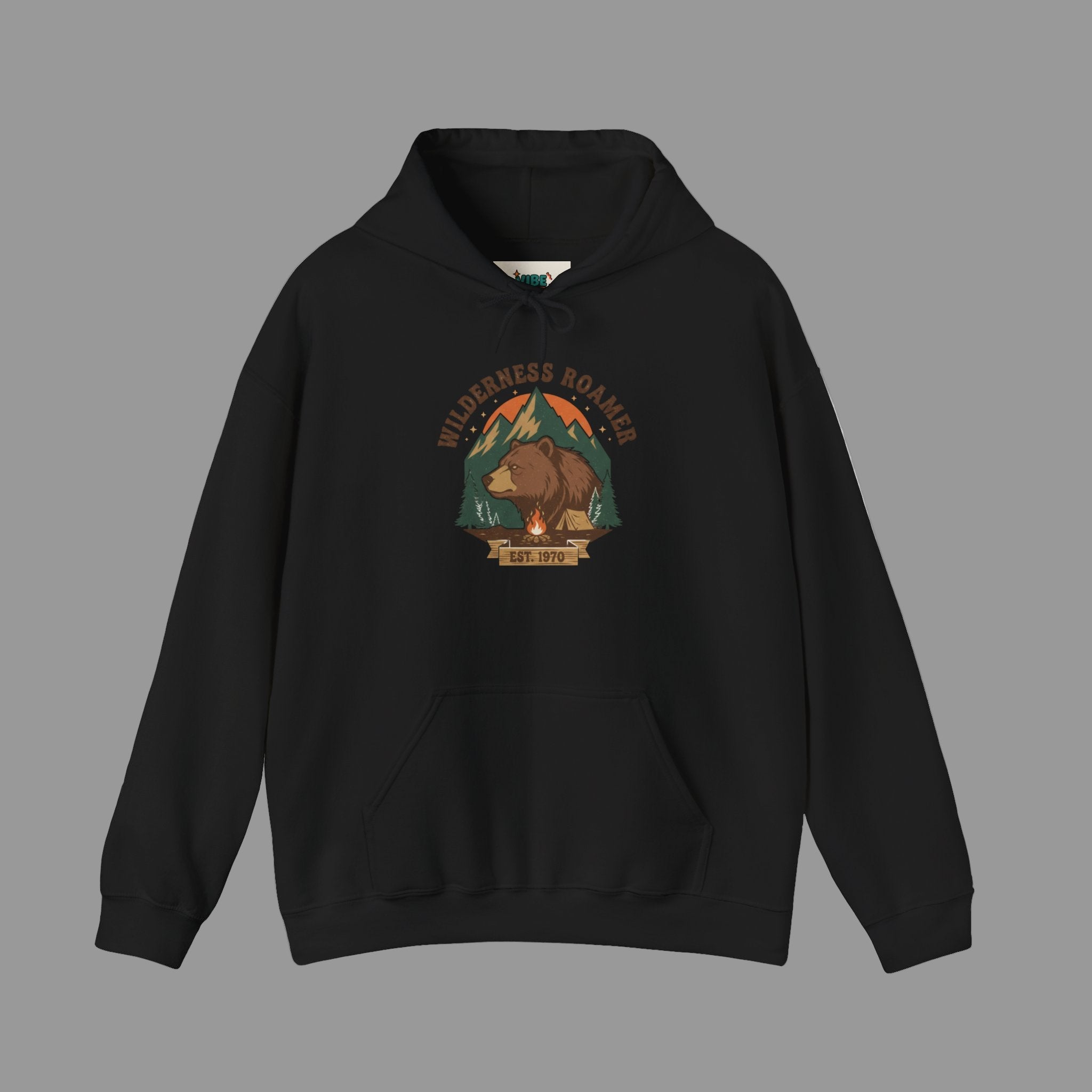 Nature-Inspired Unisex Hoodie, Cozy Sweatshirt for Adventurers, Gift for Outdoors Lovers, Perfect for Campfire Nights, Relaxed Vibe Clothing Retro 