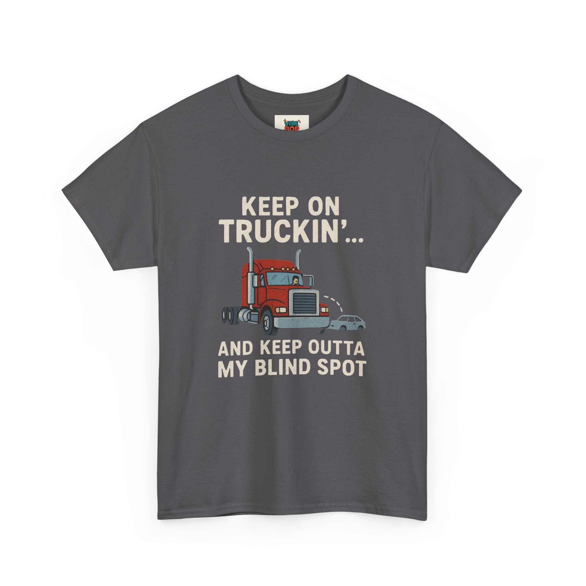 Keep on Truckin' Unisex Heavy Cotton Tee, Perfect Gift for Truck Drivers, Casual Wear, Trucking Apparel, Road Trip T-Shirt, Funny Gift