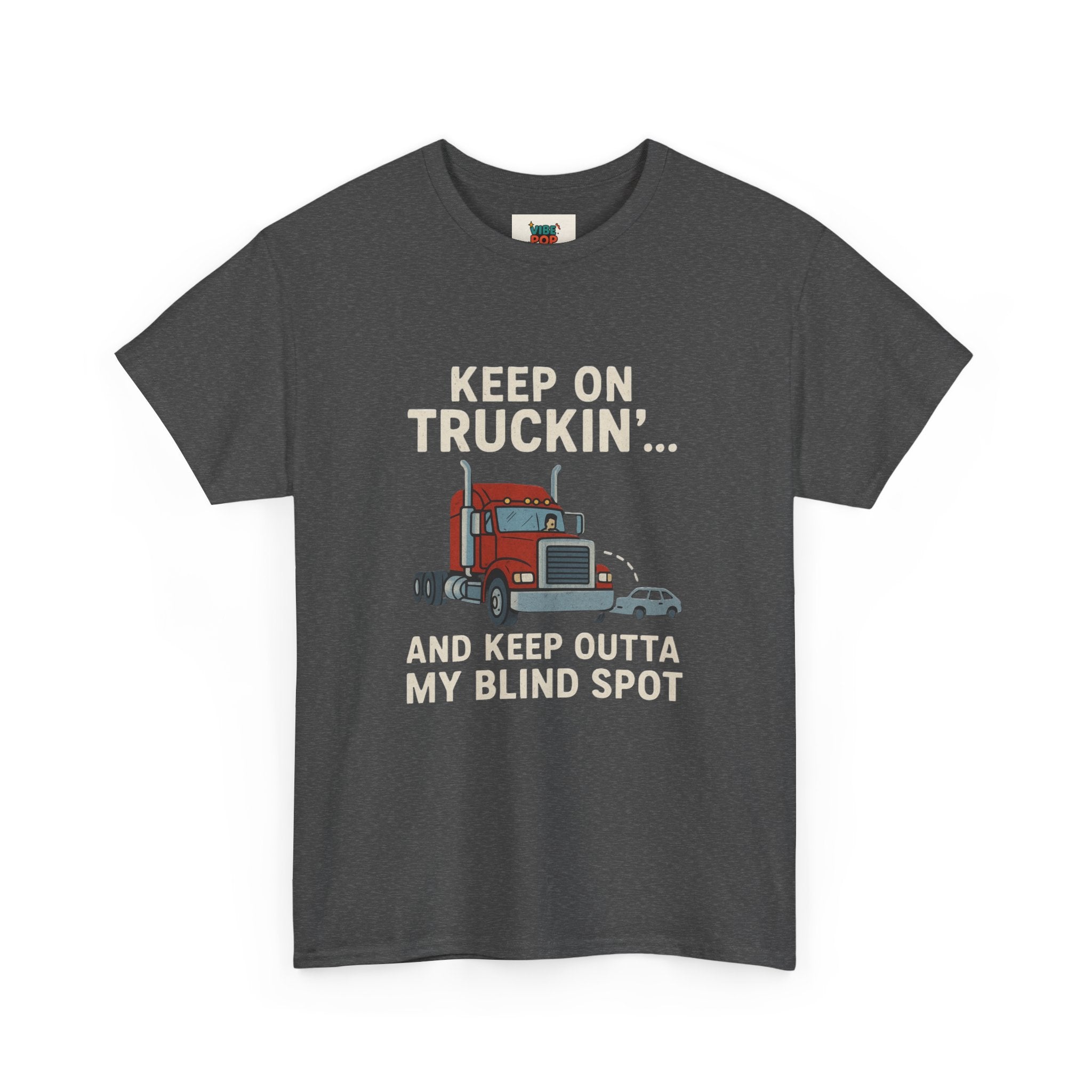 Keep on Truckin' Unisex Heavy Cotton Tee, Perfect Gift for Truck Drivers, Casual Wear, Trucking Apparel, Road Trip T-Shirt, Funny Gift