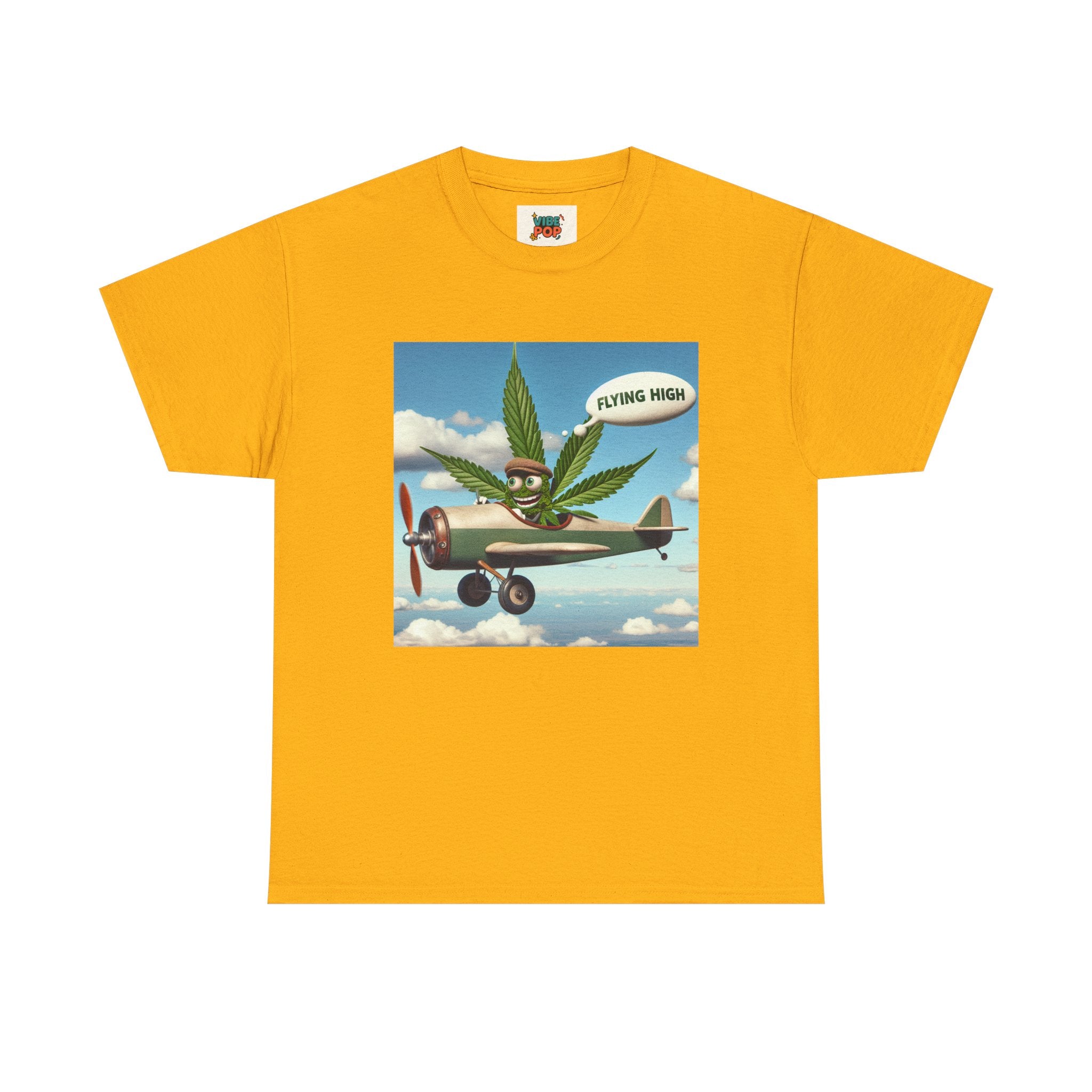 High Flying Cannabis Tee, Stoner Apparel, Vintage Style T-Shirt, Gift for Weed Lovers, Funny Graphic Tee