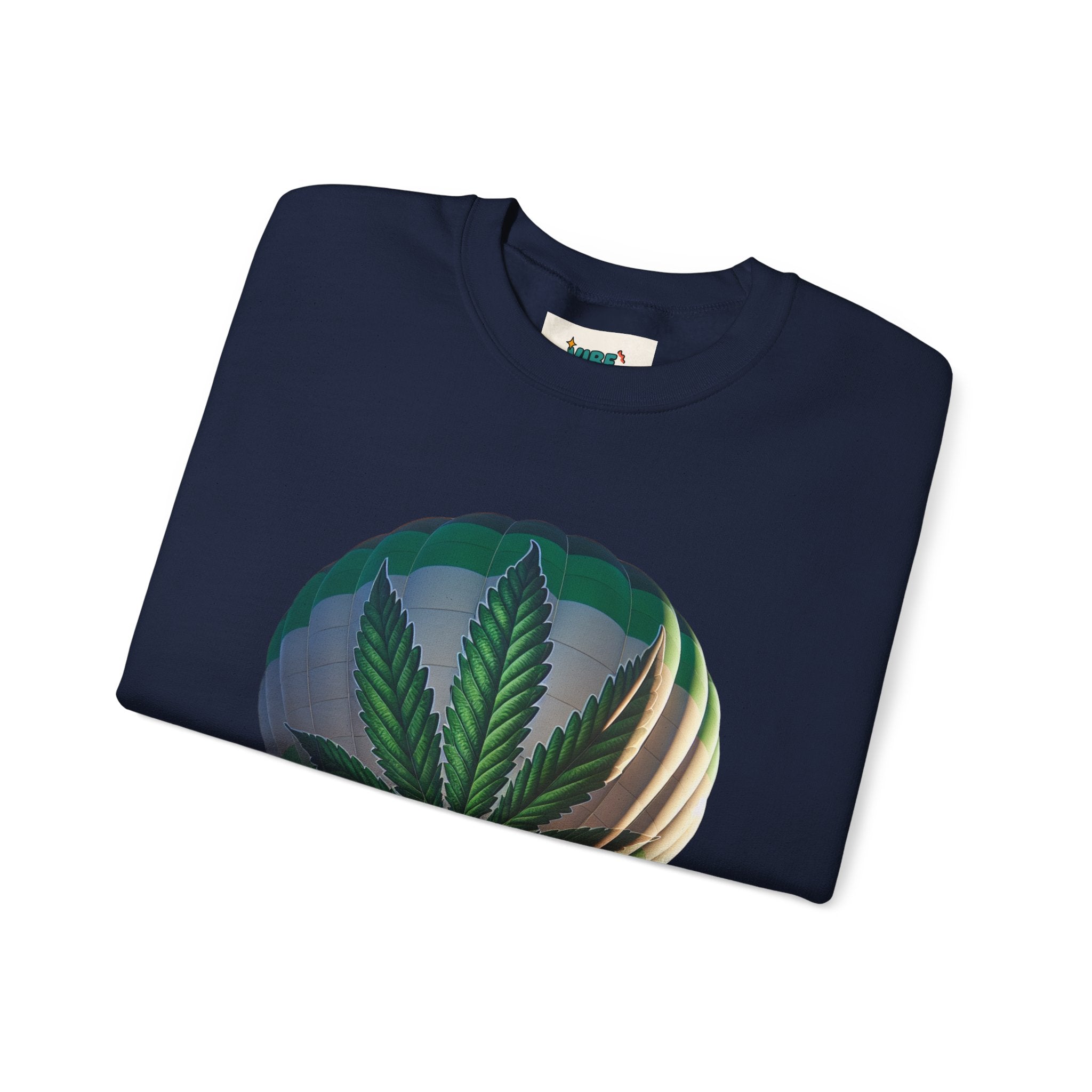 High Flying Crewneck Sweatshirt | Unisex Cannabis Design | Cozy Gift for Smokers | Fall Fashion | Chill Vibes