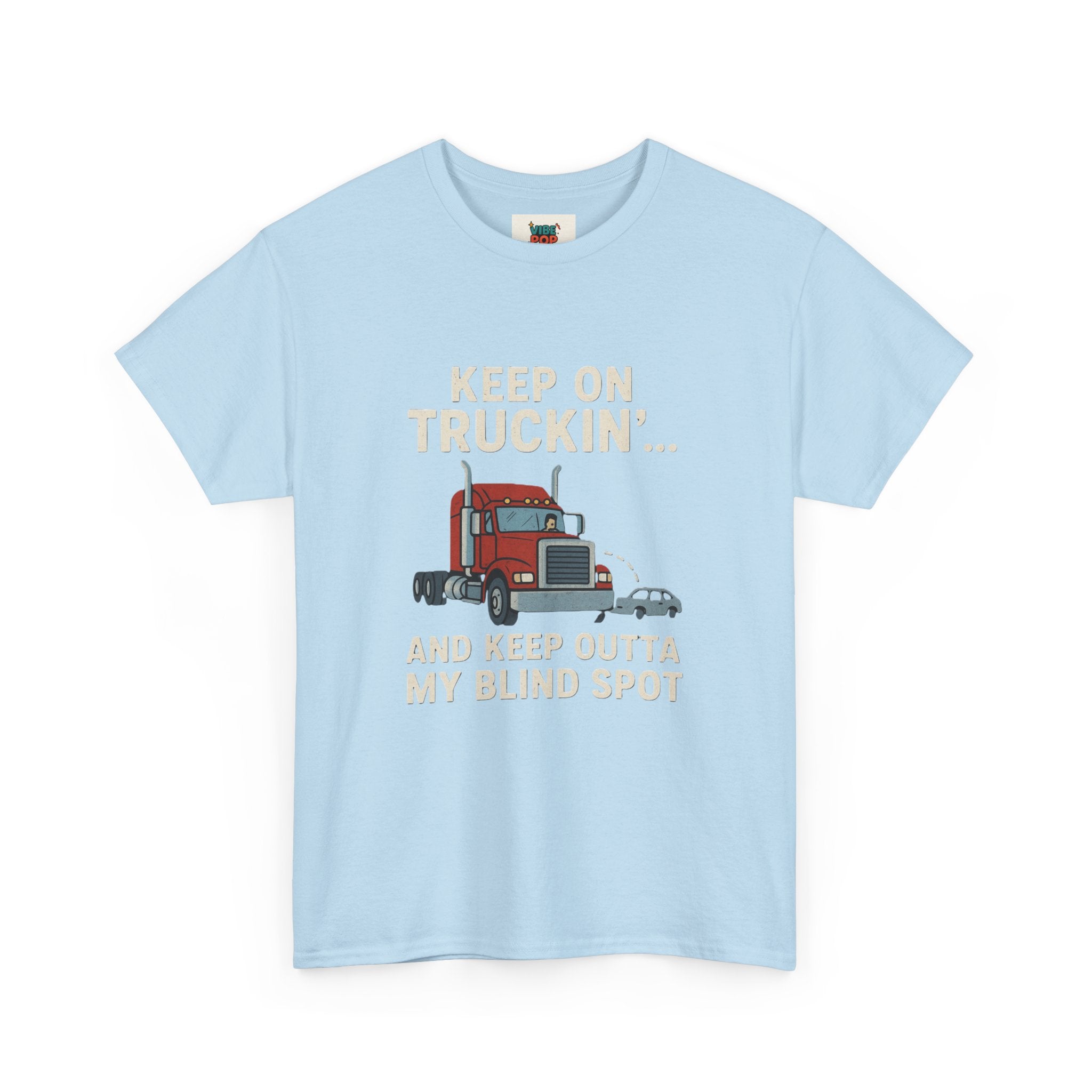 Keep on Truckin' Unisex Heavy Cotton Tee, Perfect Gift for Truck Drivers, Casual Wear, Trucking Apparel, Road Trip T-Shirt, Funny Gift
