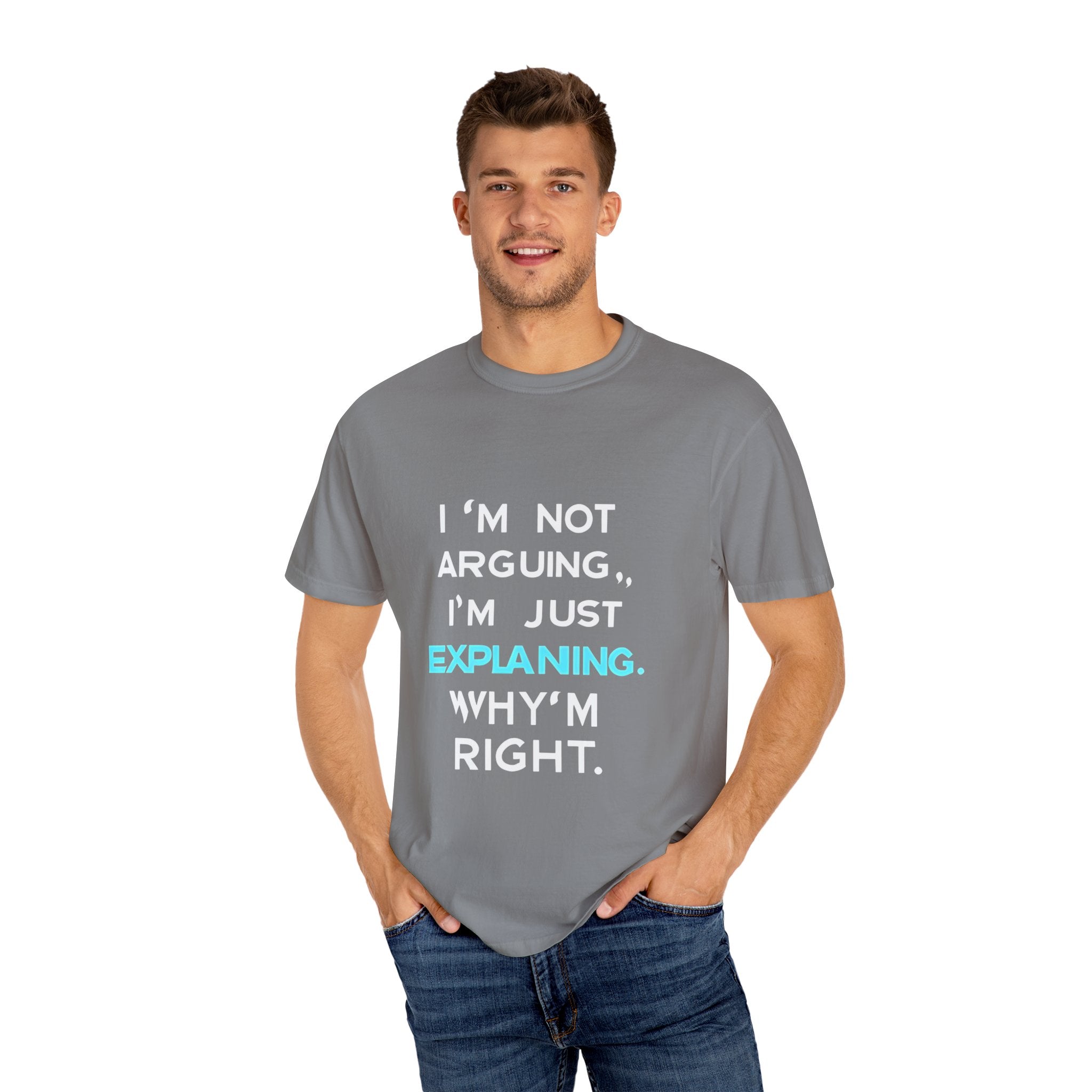 Unisex Garment-Dyed T-Shirt with 'EXPLAINING.' Design – Casual Wear, Gift for Educators, Unique Statement Tee, Everyday Comfort, [...]