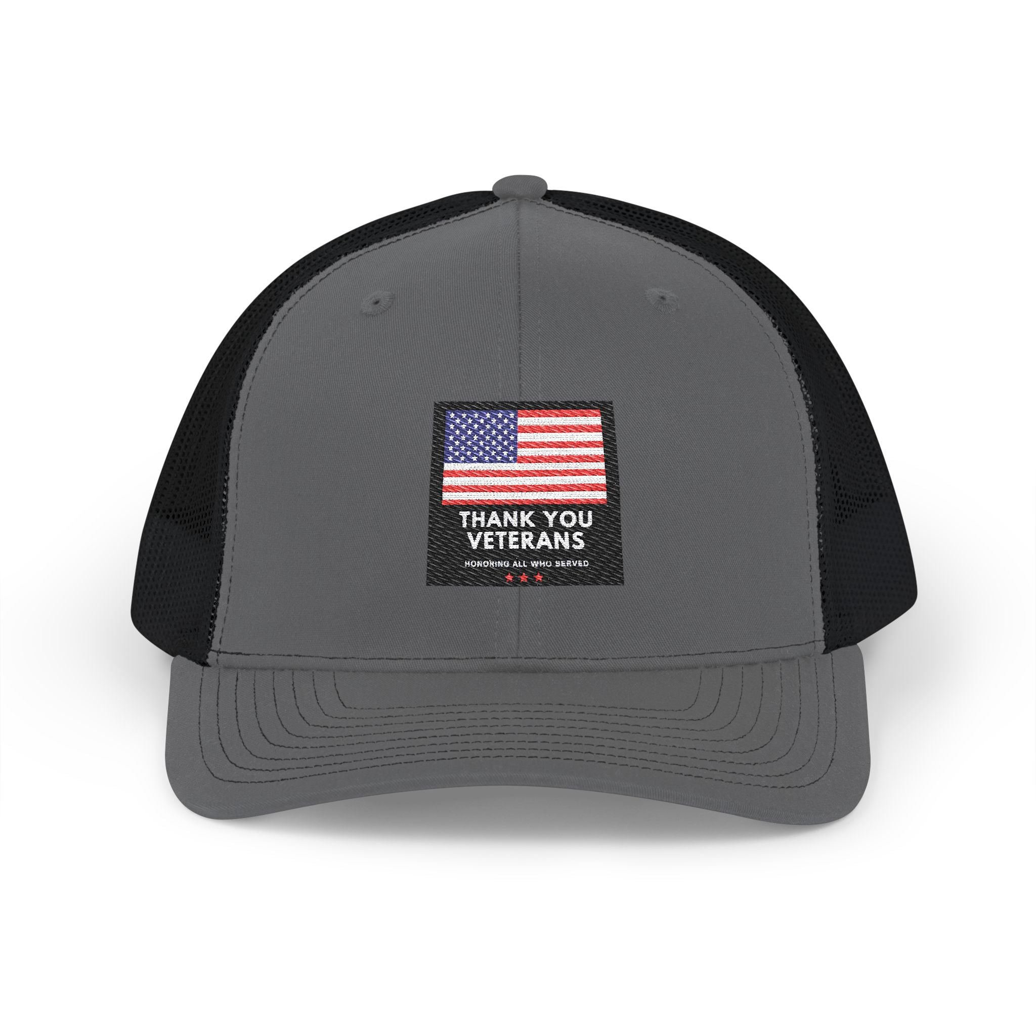 Veterans Appreciation Snapback Trucker Cap, Patriotic Hat, Father's Day Gift, Casual Outfit, American Flag Cap
