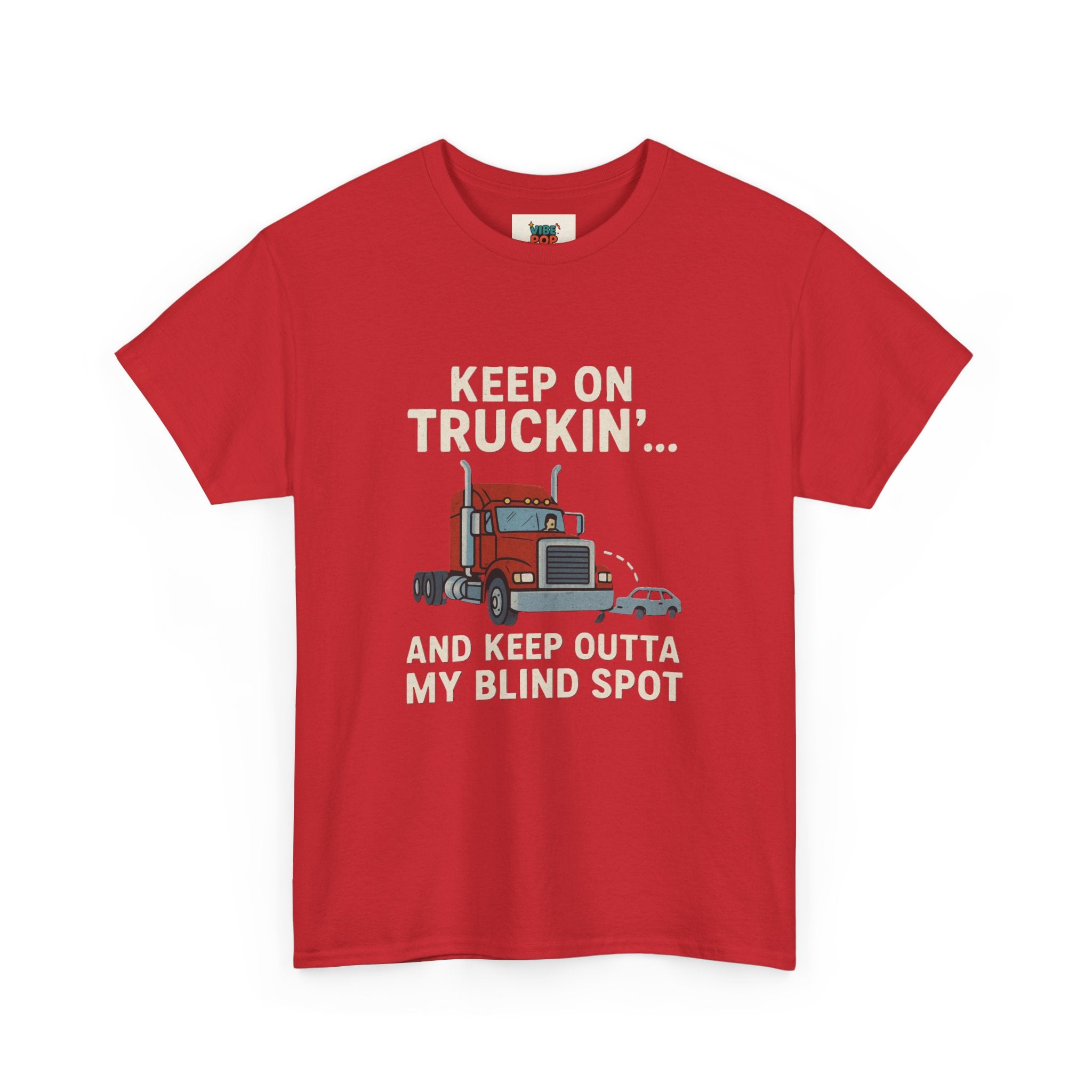 Keep on Truckin' Unisex Heavy Cotton Tee, Perfect Gift for Truck Drivers, Casual Wear, Trucking Apparel, Road Trip T-Shirt, Funny Gift