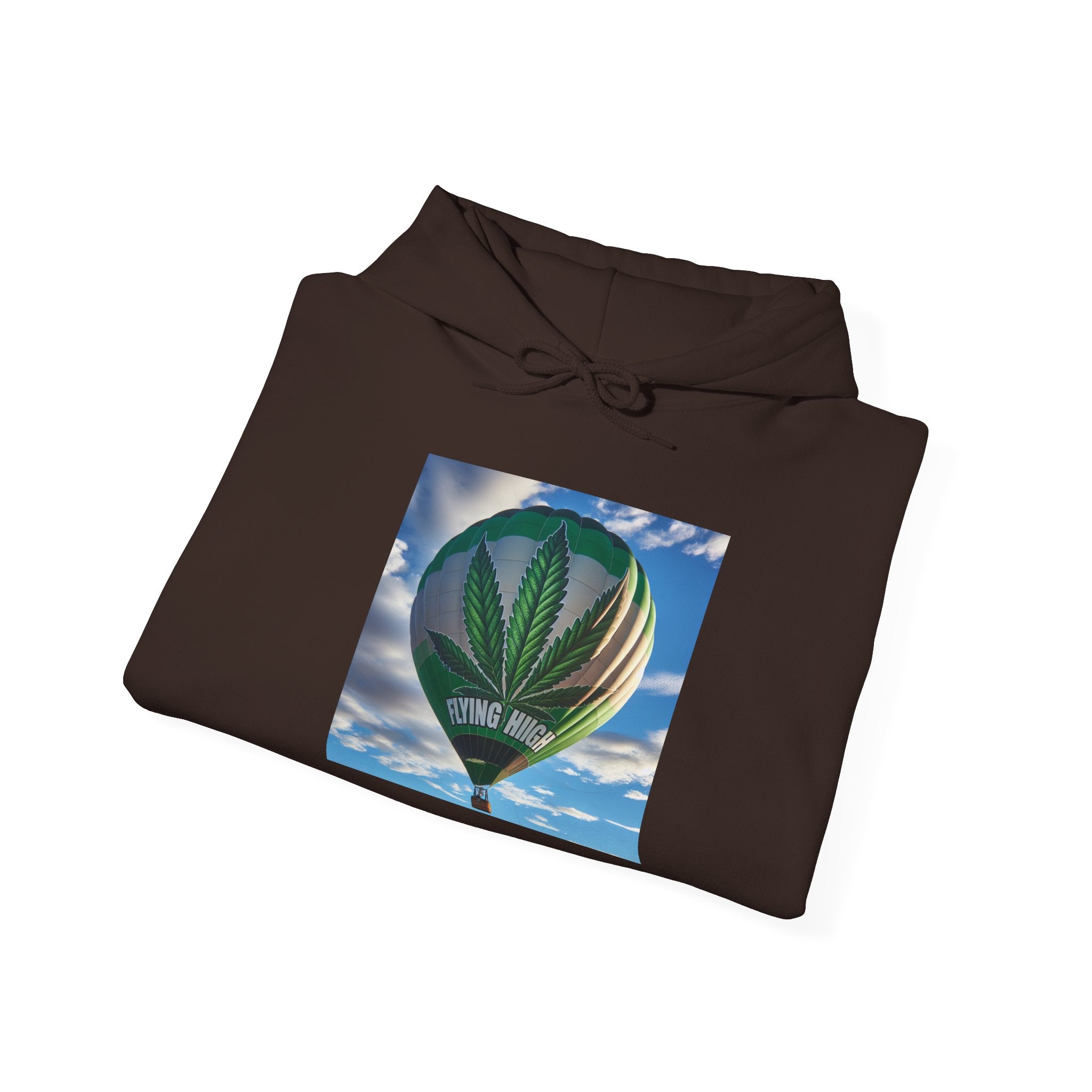 Hot Air Balloon Unisex Hooded Sweatshirt, Weed, Cannabis  Gift for Adventurers, Perfect for Fall, Ideal for Travel Enthusiasts, Nature Lovers, [...]