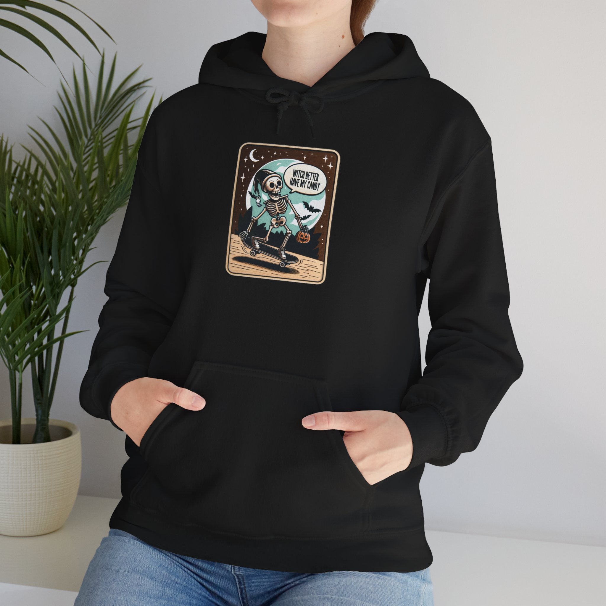 Charming Graphic Hoodie for Creative Souls, Cozy Streetwear, Perfect Gift, Halloween Style, Everyday Casual Wear