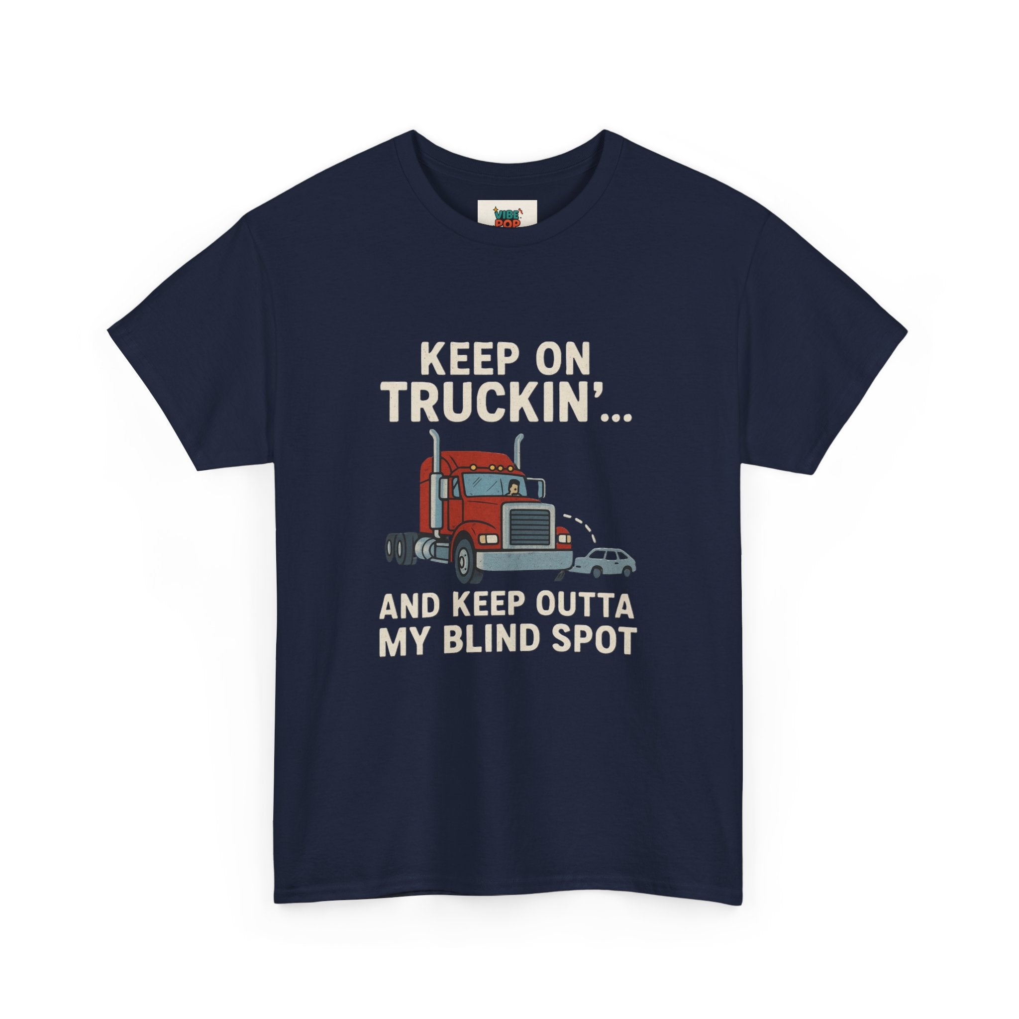 Keep on Truckin' Unisex Heavy Cotton Tee, Perfect Gift for Truck Drivers, Casual Wear, Trucking Apparel, Road Trip T-Shirt, Funny Gift