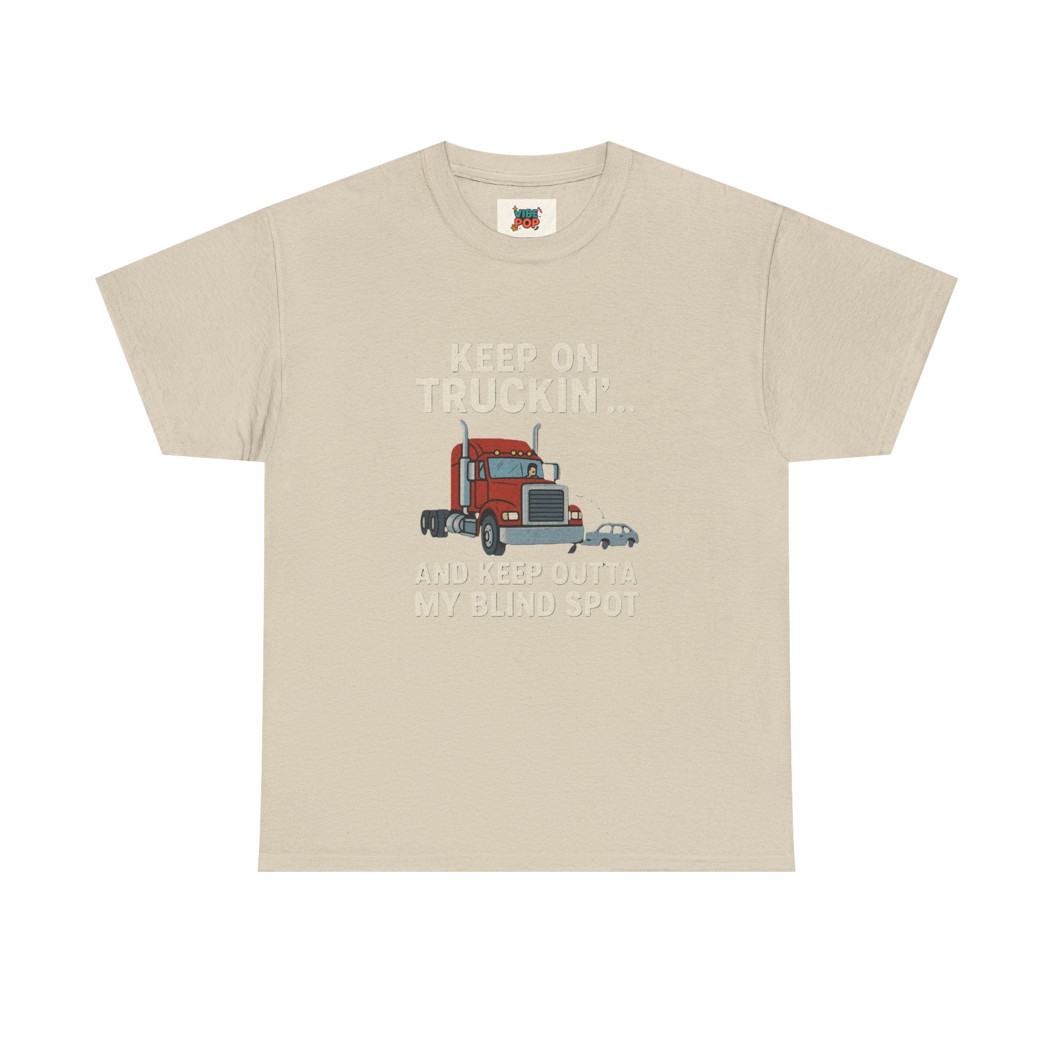 Keep on Truckin' Unisex Heavy Cotton Tee, Perfect Gift for Truck Drivers, Casual Wear, Trucking Apparel, Road Trip T-Shirt, Funny Gift