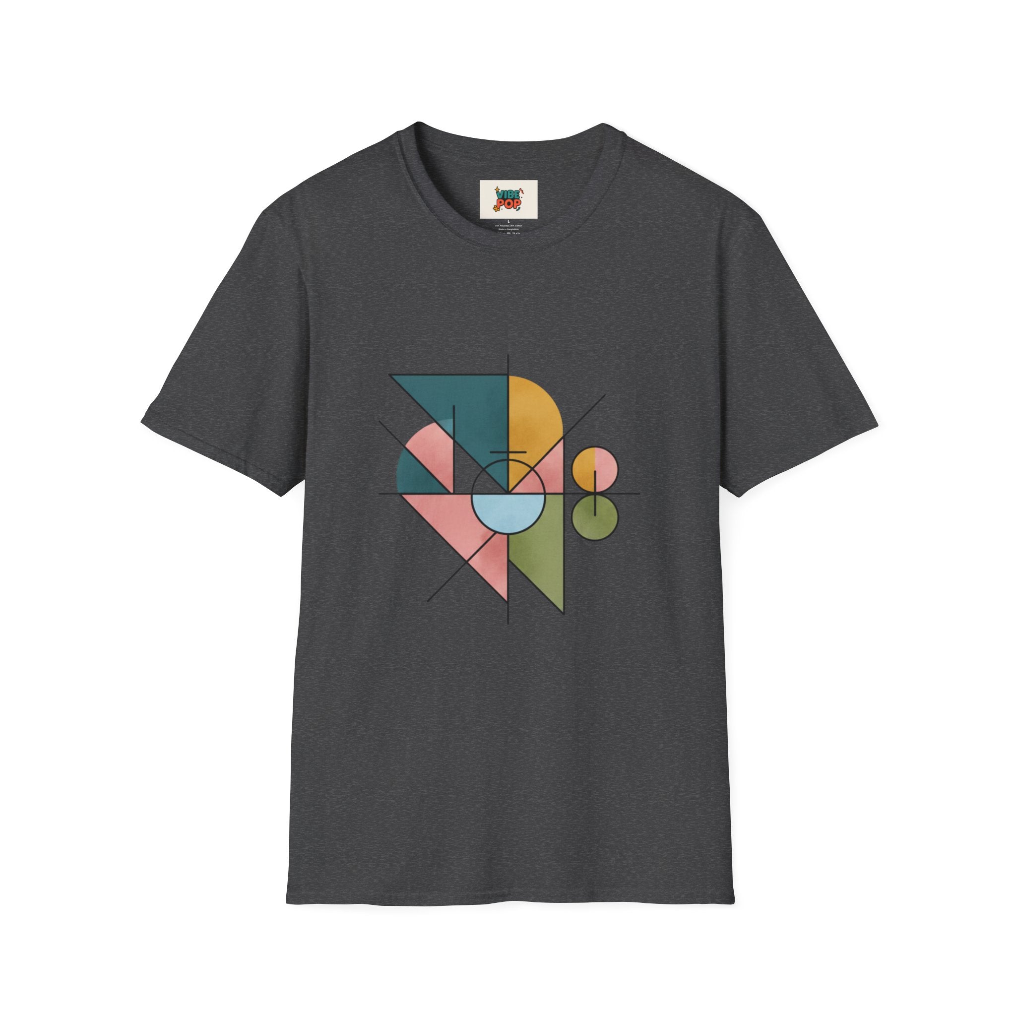 Geometric Art Unisex T-Shirt, Trendy Tee, Casual Wear, Gift for Art Lovers, Fashion Statement, Modern Design, Abstract, Geometric