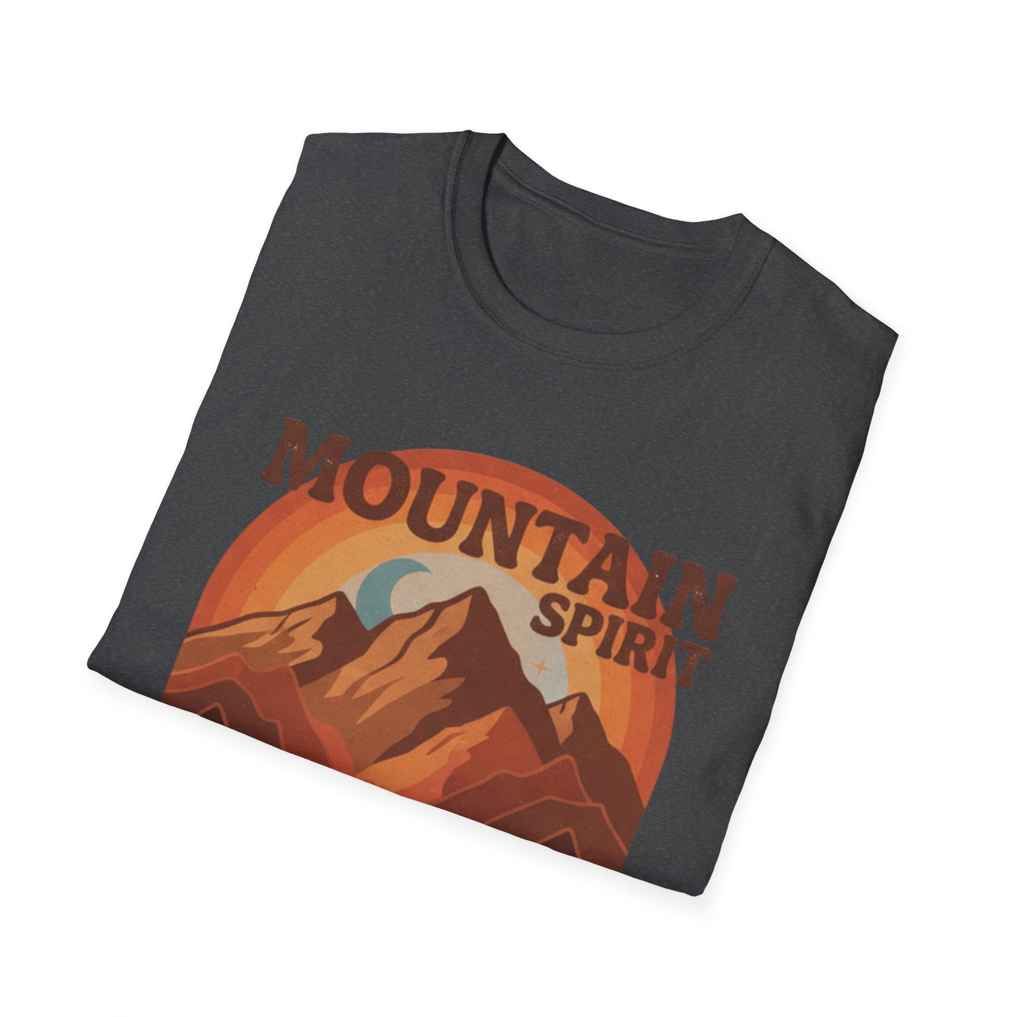 Retro Mountain Spirit Unisex Soft Style T-Shirt, Adventure Shirt, Gift for Nature Lovers, Hiking Apparel, Outdoor Casual Tee