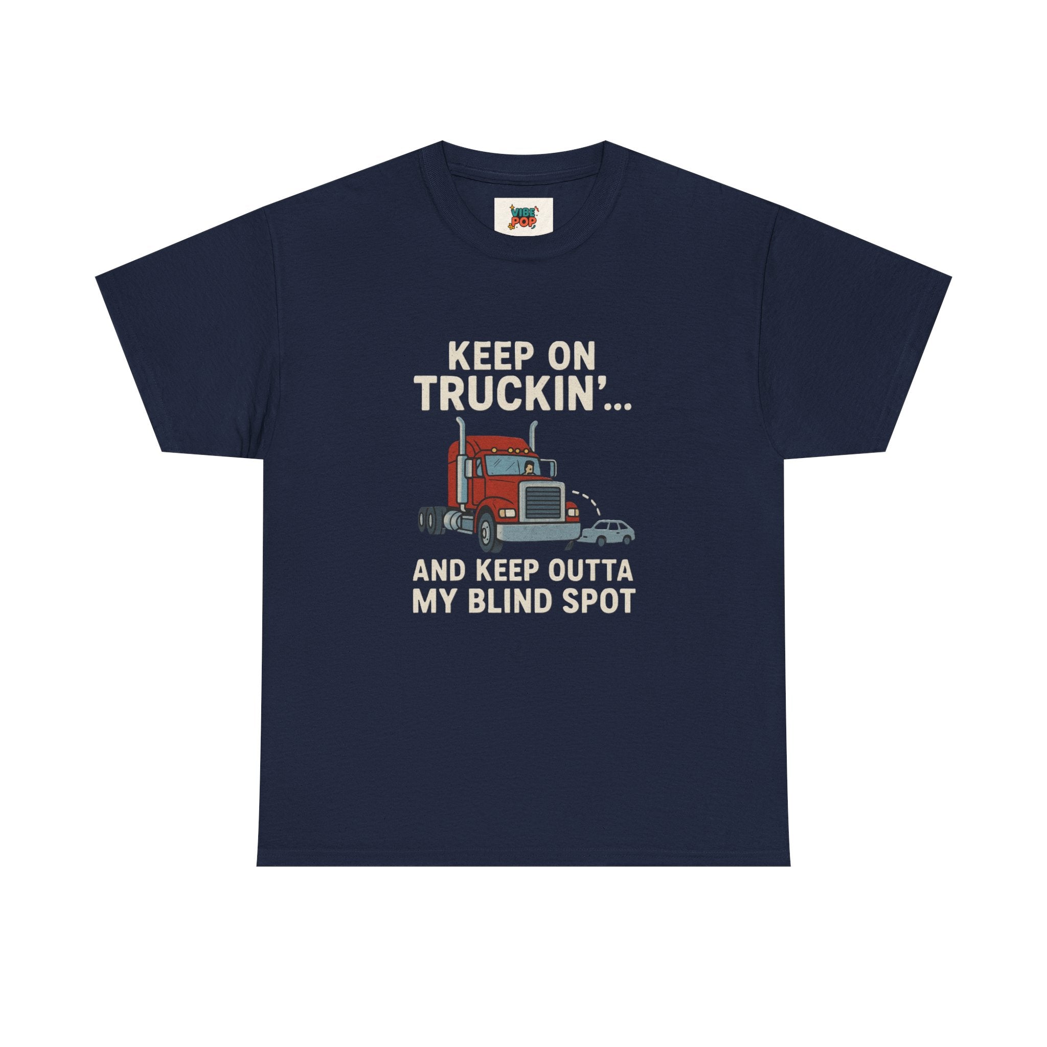 Keep on Truckin' Unisex Heavy Cotton Tee, Perfect Gift for Truck Drivers, Casual Wear, Trucking Apparel, Road Trip T-Shirt, Funny Gift