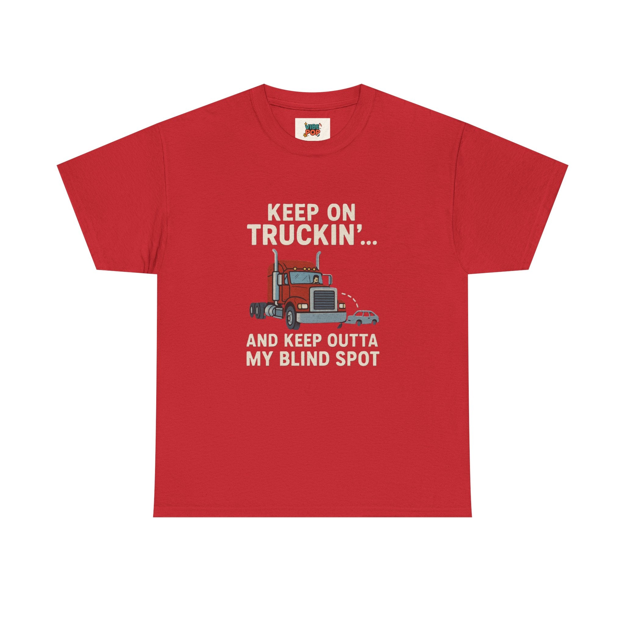 Keep on Truckin' Unisex Heavy Cotton Tee, Perfect Gift for Truck Drivers, Casual Wear, Trucking Apparel, Road Trip T-Shirt, Funny Gift