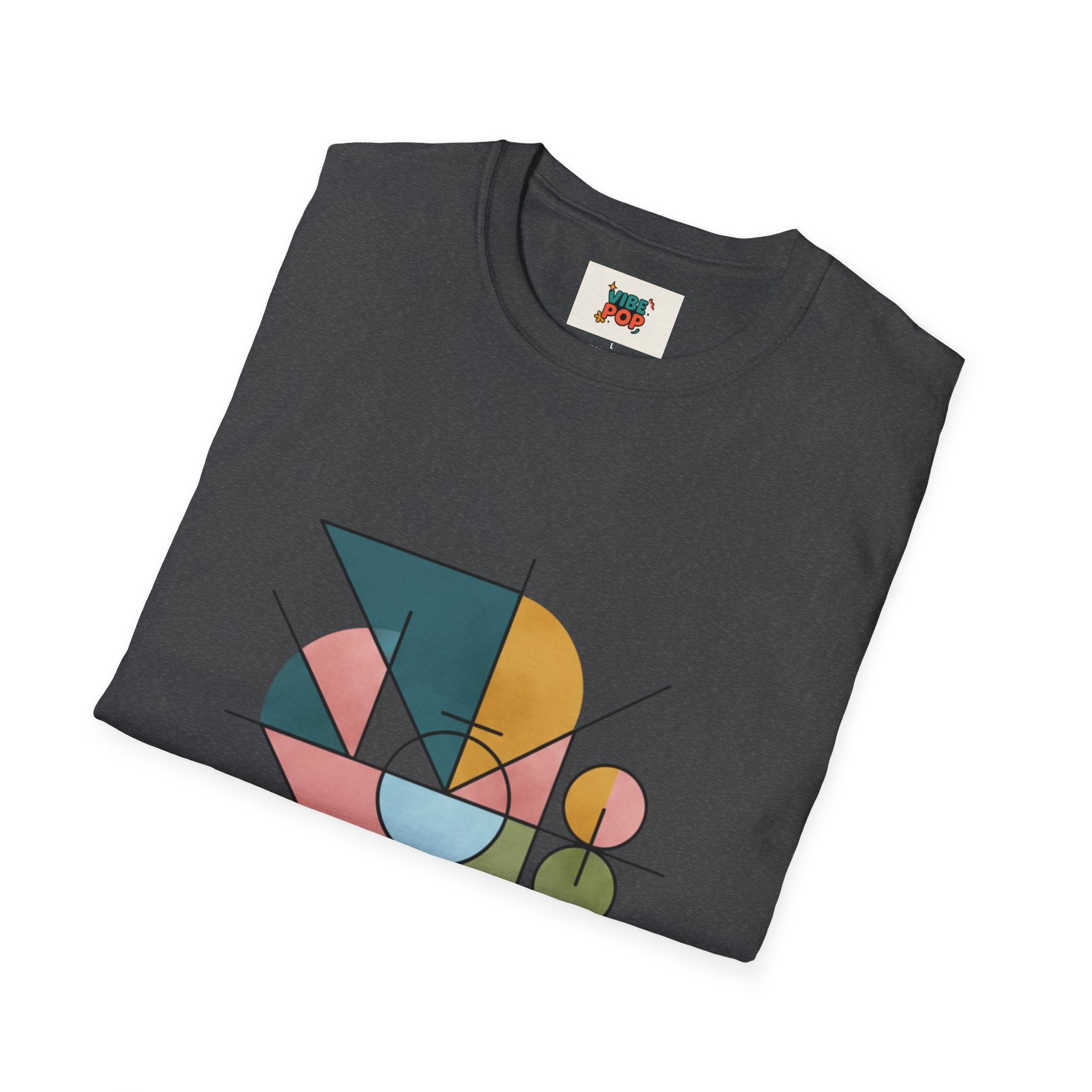 Geometric Art Unisex T-Shirt, Trendy Tee, Casual Wear, Gift for Art Lovers, Fashion Statement, Modern Design, Abstract, Geometric