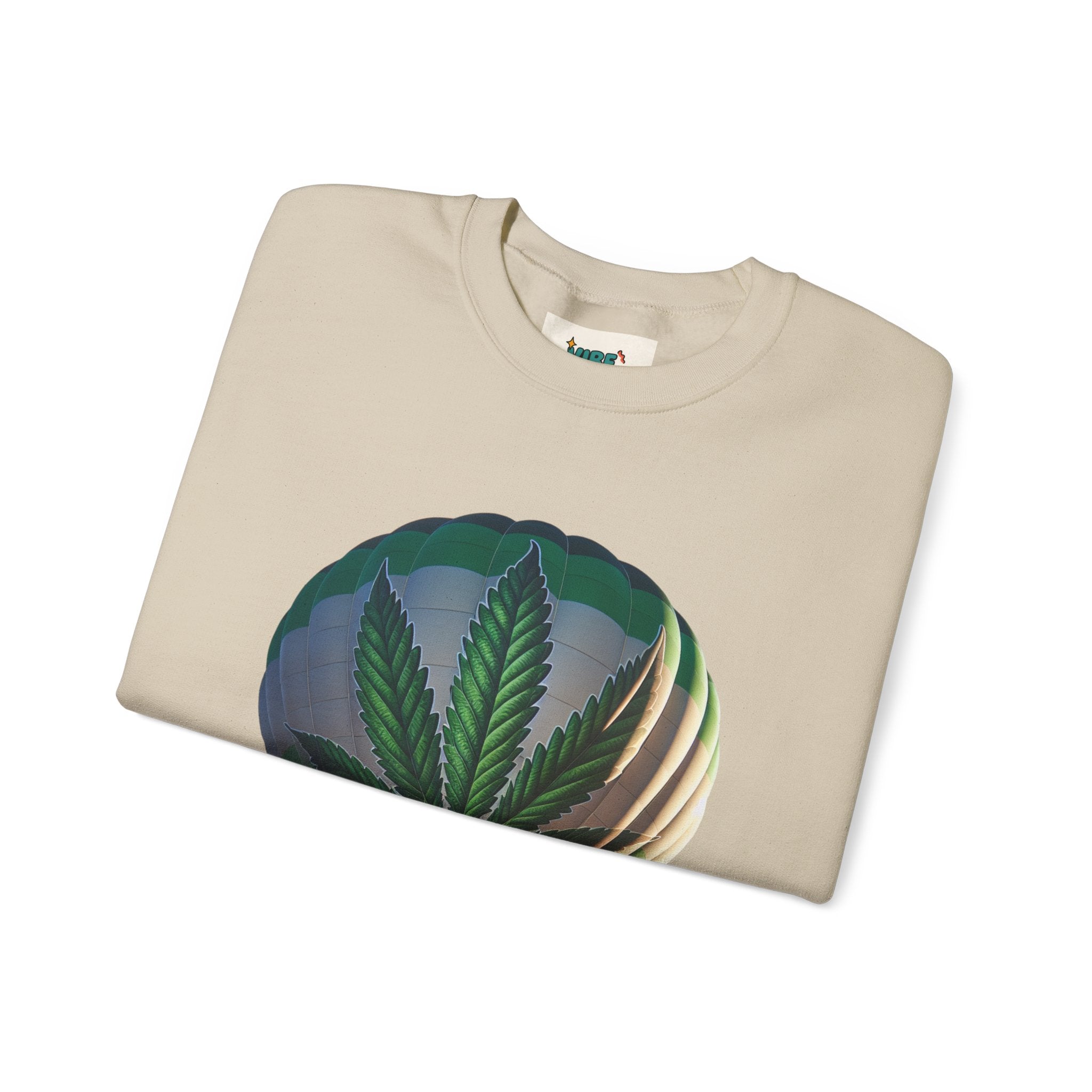 High Flying Crewneck Sweatshirt | Unisex Cannabis Design | Cozy Gift for Smokers | Fall Fashion | Chill Vibes