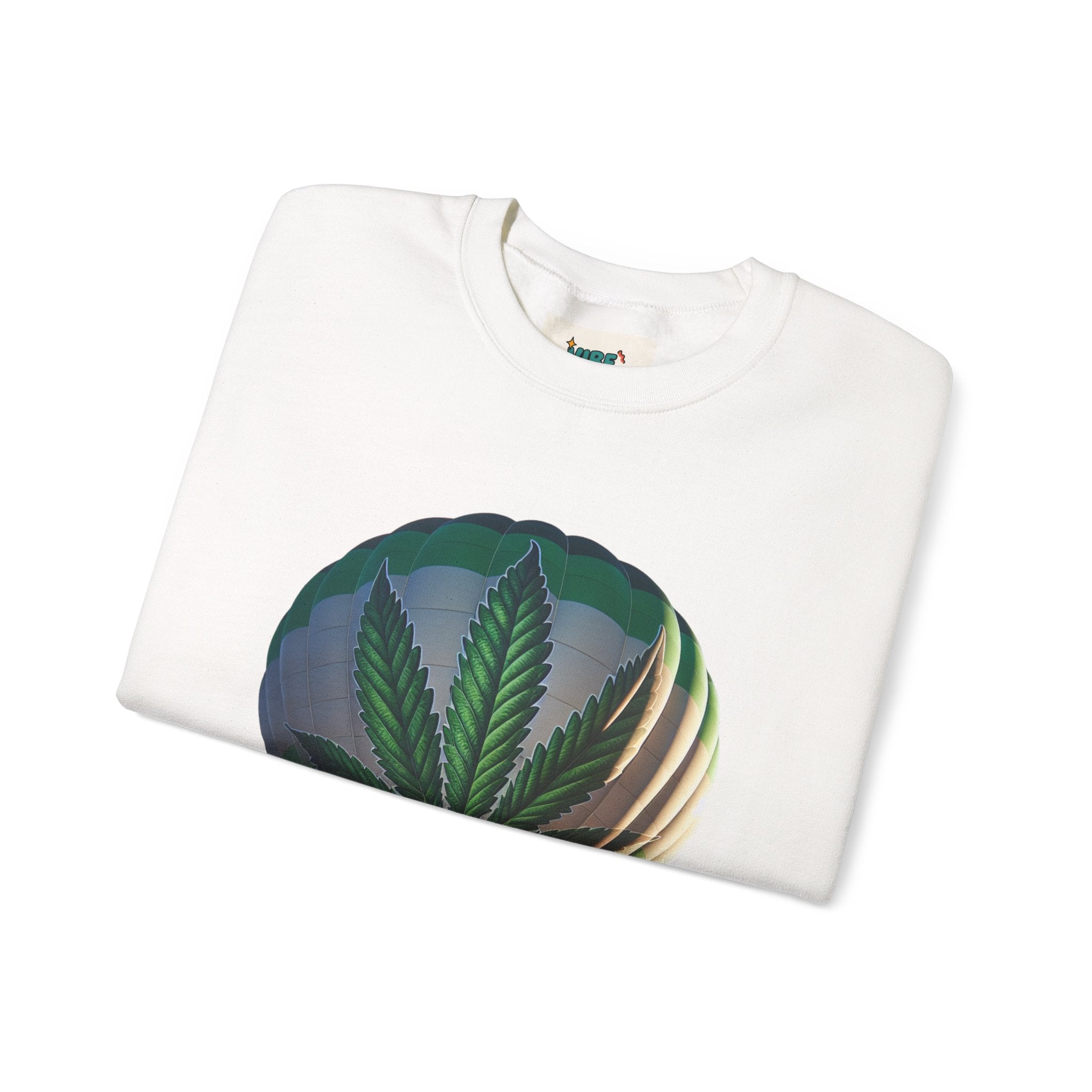 High Flying Crewneck Sweatshirt | Unisex Cannabis Design | Cozy Gift for Smokers | Fall Fashion | Chill Vibes
