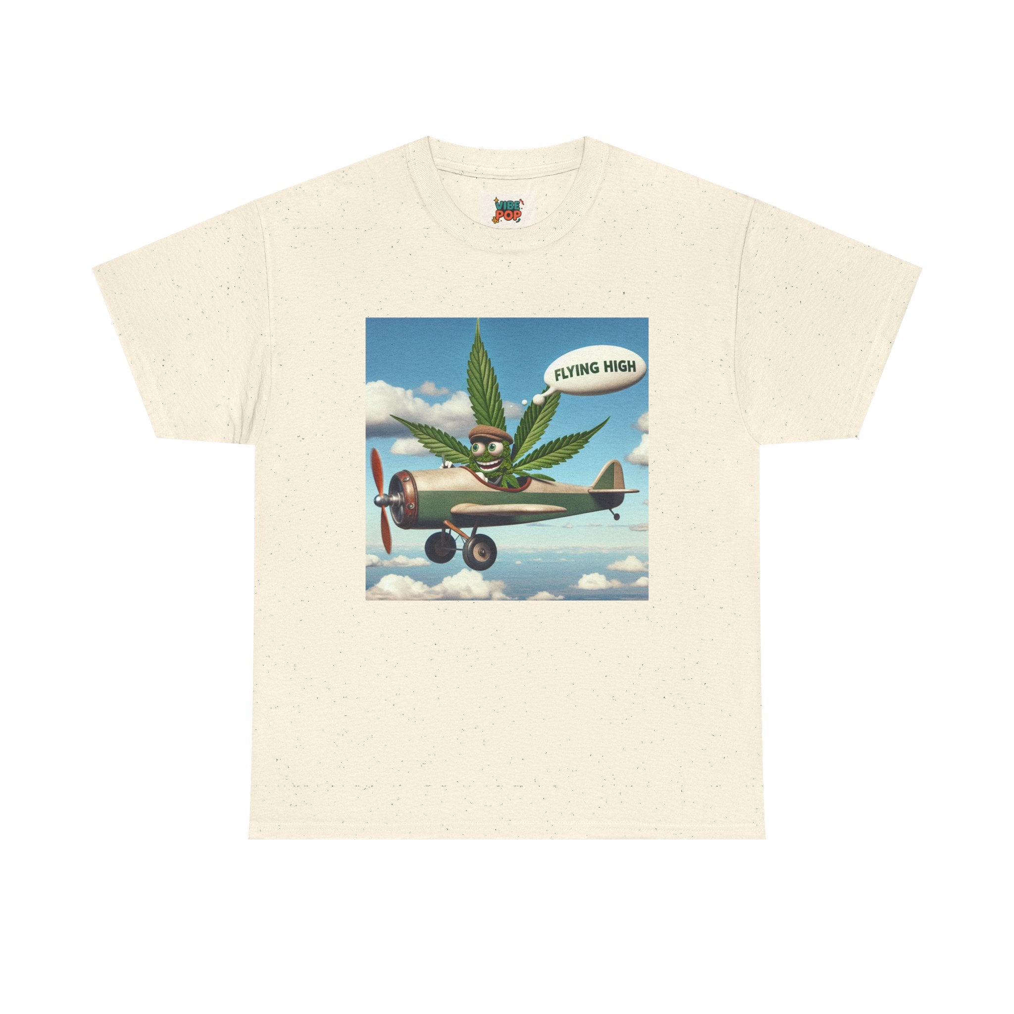 High Flying Cannabis Tee, Stoner Apparel, Vintage Style T-Shirt, Gift for Weed Lovers, Funny Graphic Tee