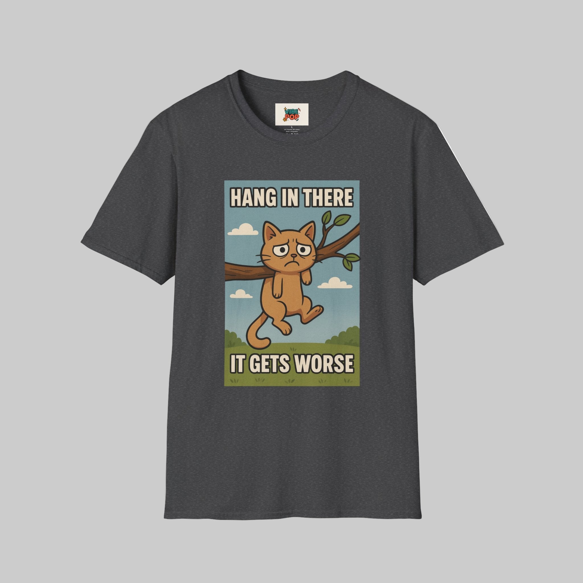 Unisex T-Shirt sarcastic motivational funny cat 
