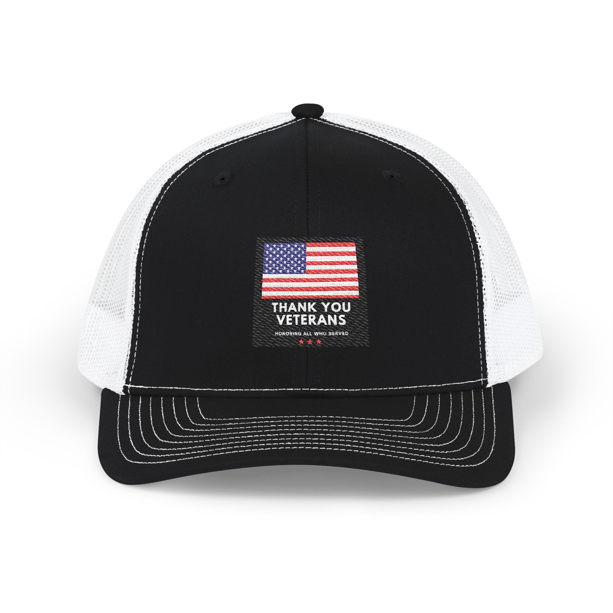 Veterans Appreciation Snapback Trucker Cap, Patriotic Hat, Father's Day Gift, Casual Outfit, American Flag Cap