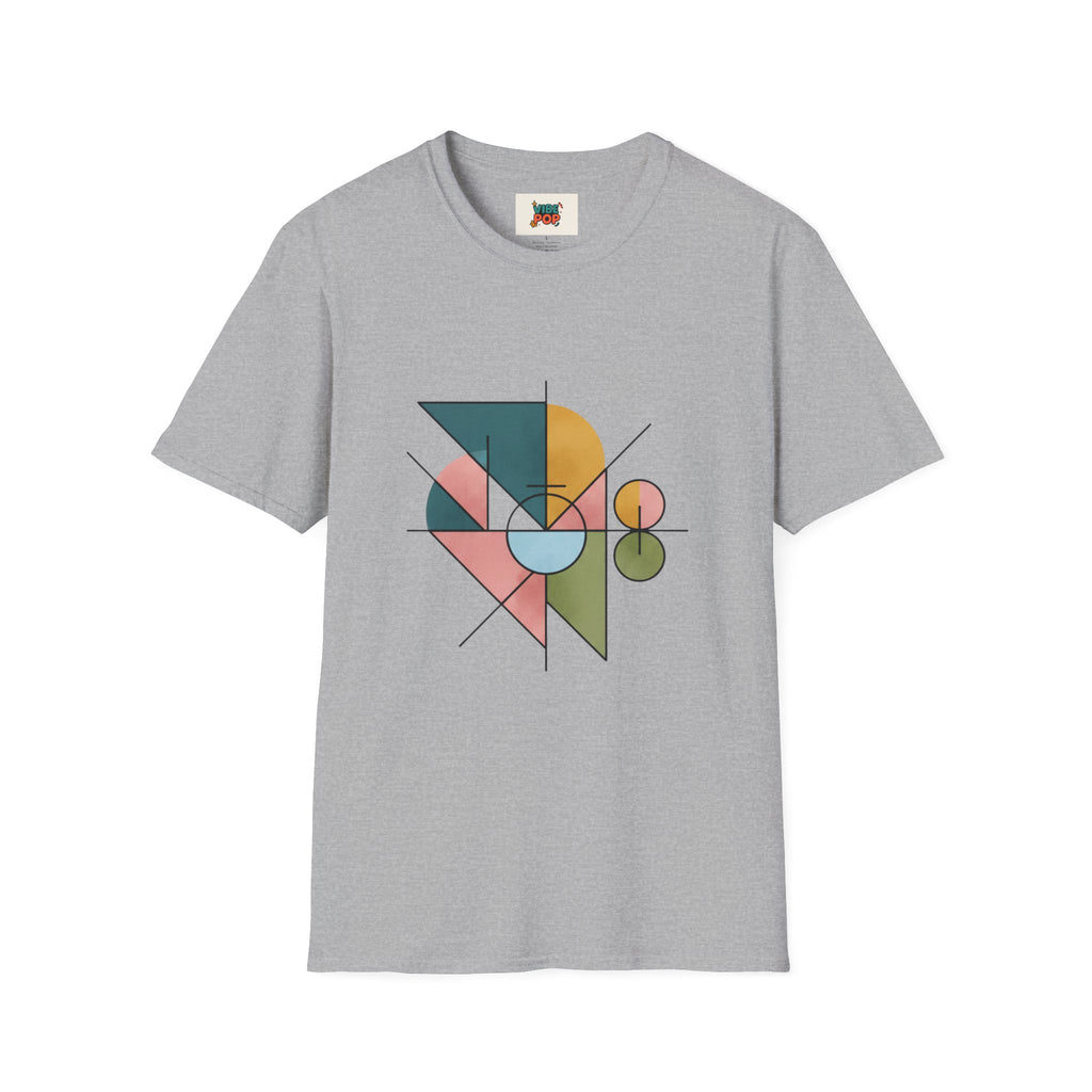 Geometric Art Unisex T-Shirt, Trendy Tee, Casual Wear, Gift for Art Lovers, Fashion Statement, Modern Design, Abstract, Geometric