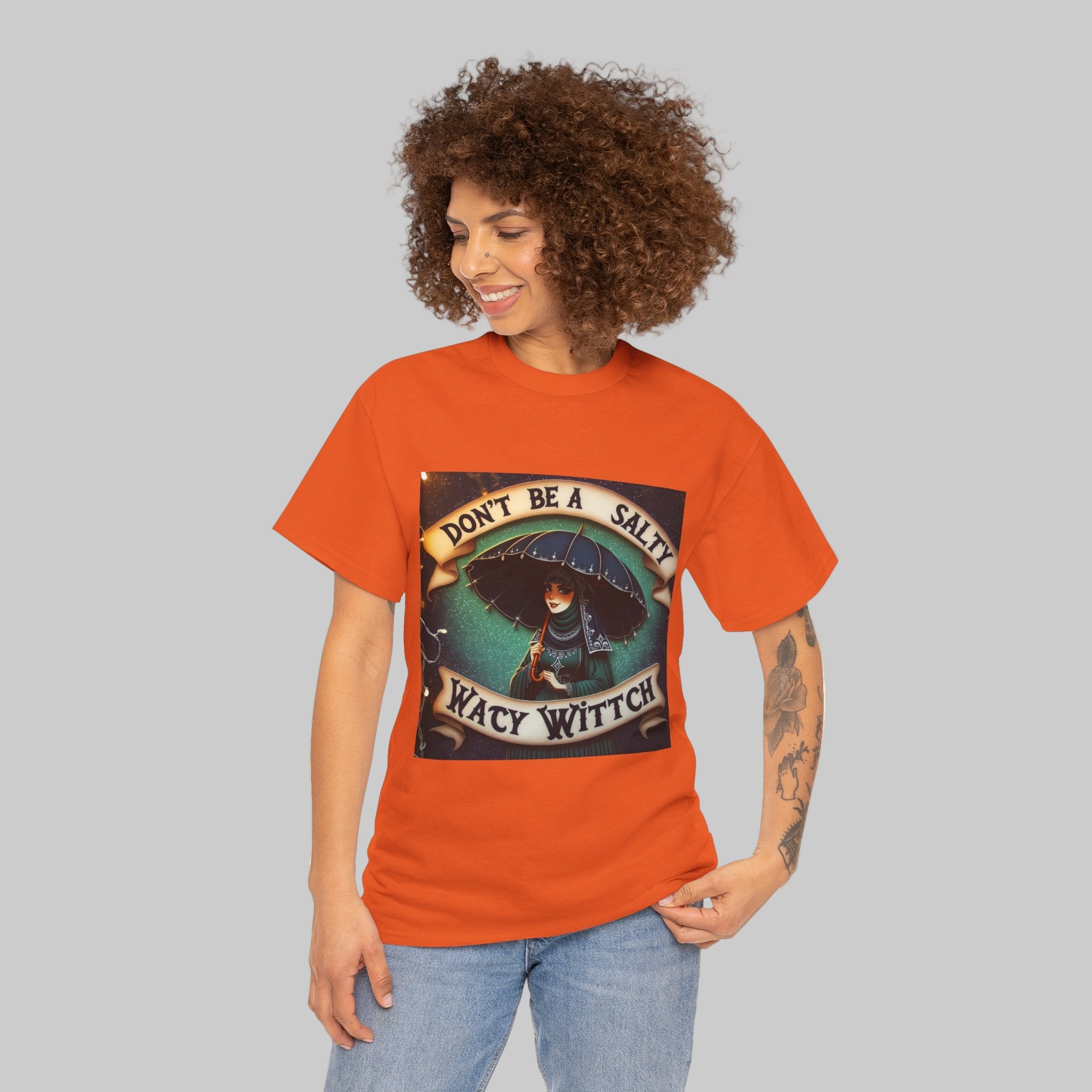  Salty Witch Graphic Tee, Perfect for Halloween, Gift for Witches, Casual Wear, Witchy Vibes, Statement Tee
