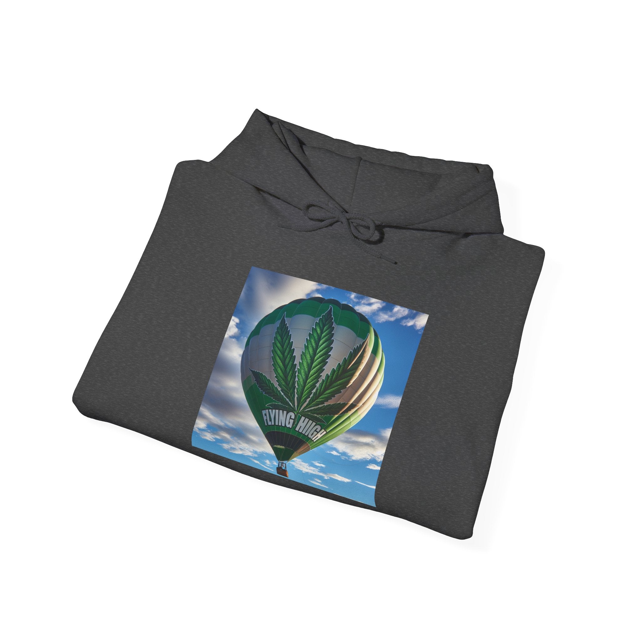 Hot Air Balloon Unisex Hooded Sweatshirt, Weed, Cannabis  Gift for Adventurers, Perfect for Fall, Ideal for Travel Enthusiasts, Nature Lovers, [...]
