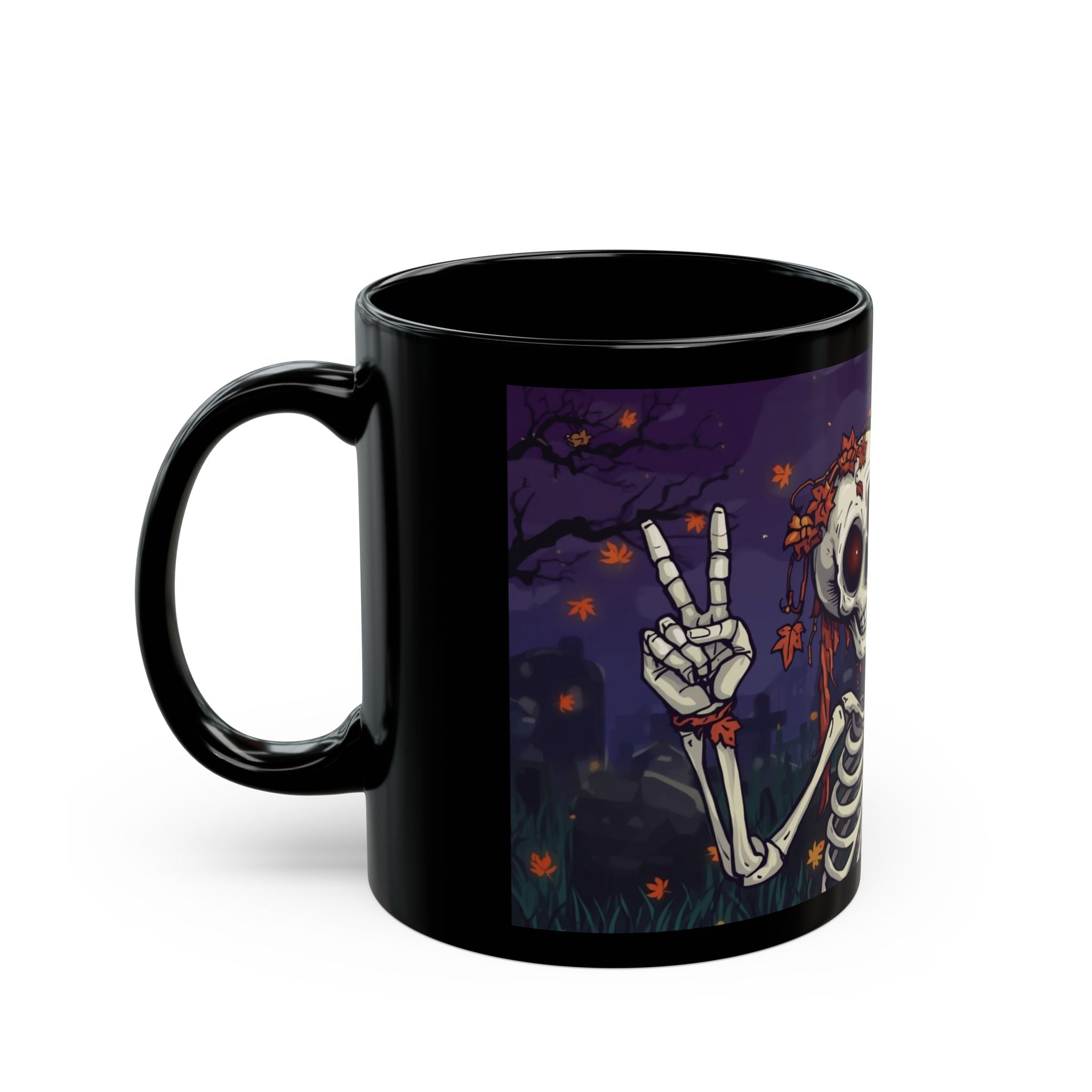 Skeleton Mug: Keeping it Real - Gothic Coffee Cup for Halloween, Spooky Gift, Skeleton Decor, Witchy Vibes, Halloween Celebration