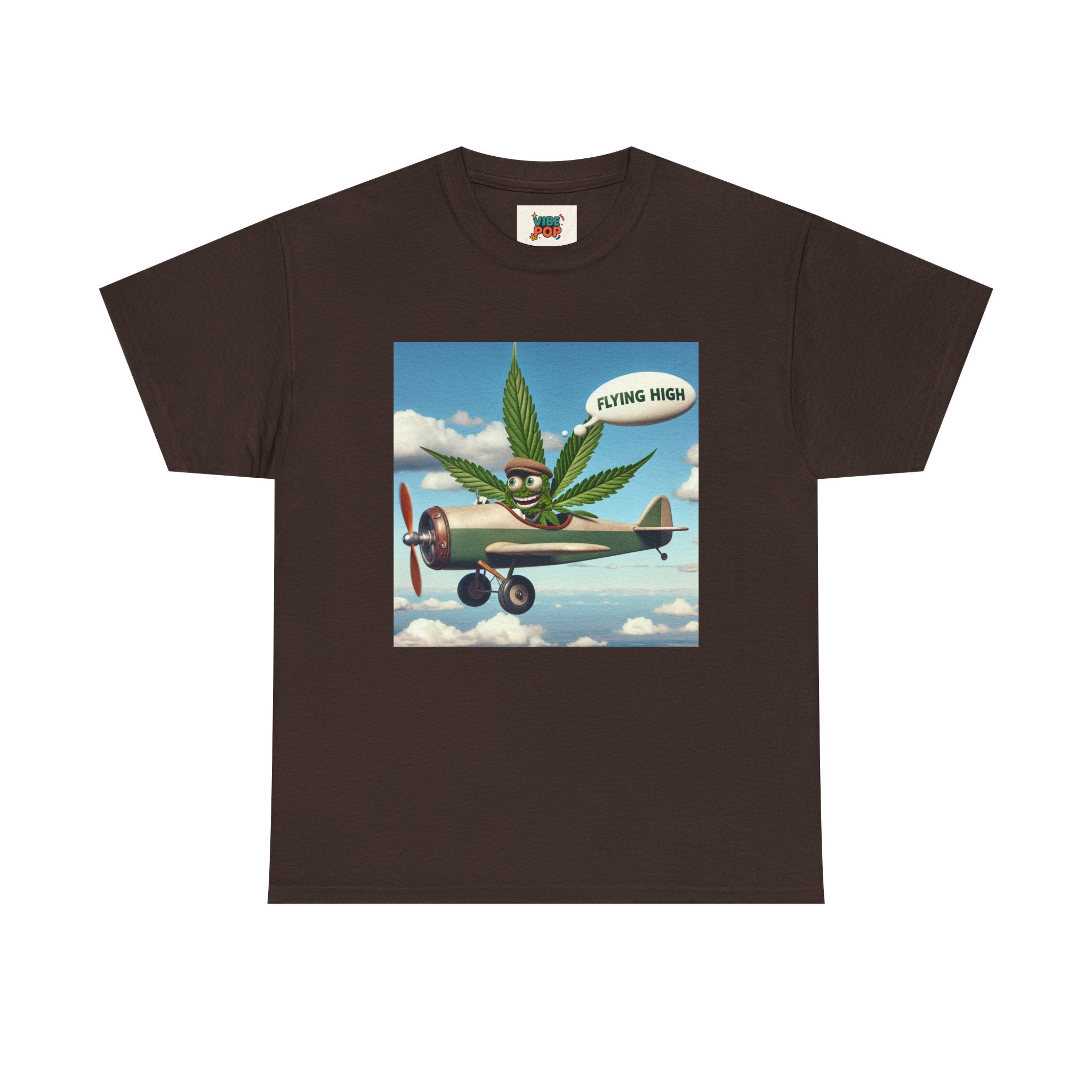High Flying Cannabis Tee, Stoner Apparel, Vintage Style T-Shirt, Gift for Weed Lovers, Funny Graphic Tee
