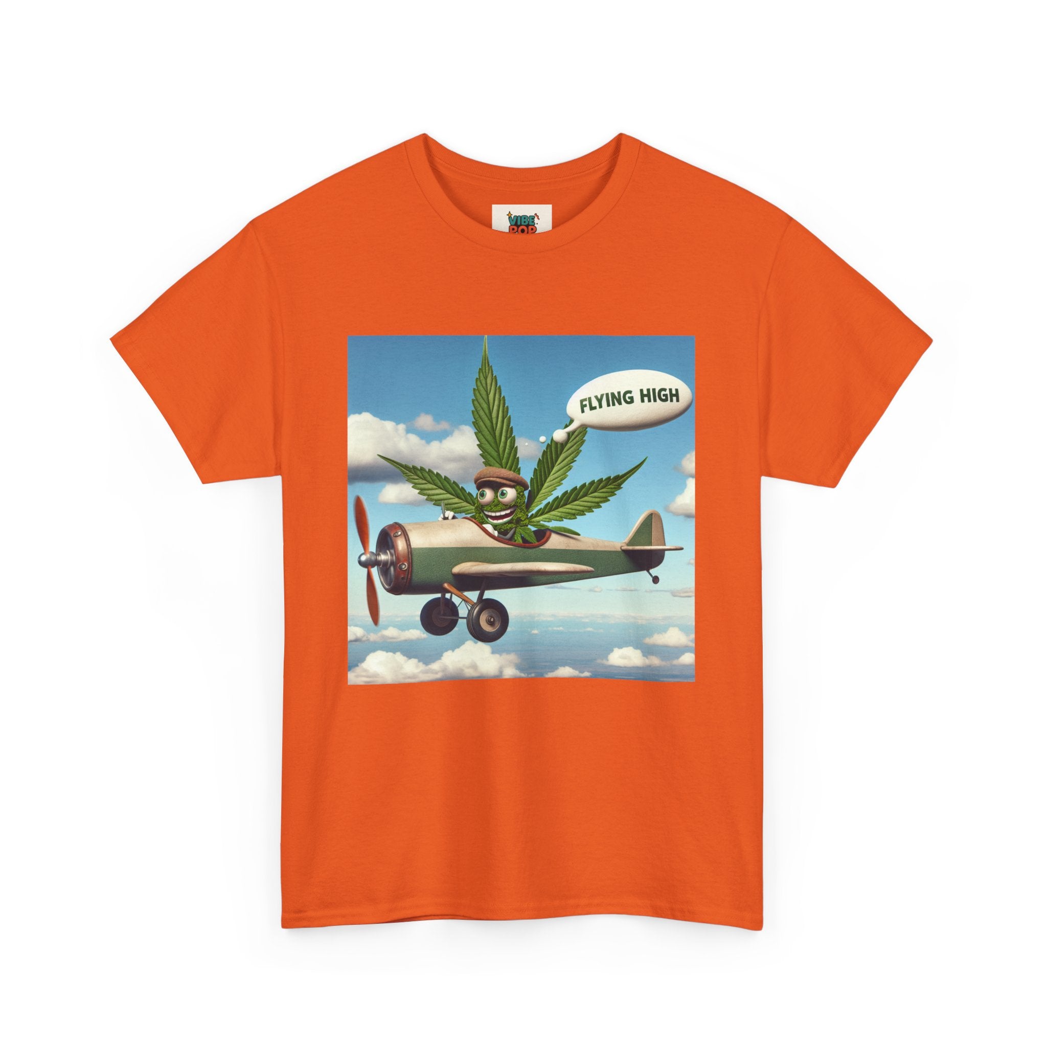 High Flying Cannabis Tee, Stoner Apparel, Vintage Style T-Shirt, Gift for Weed Lovers, Funny Graphic Tee