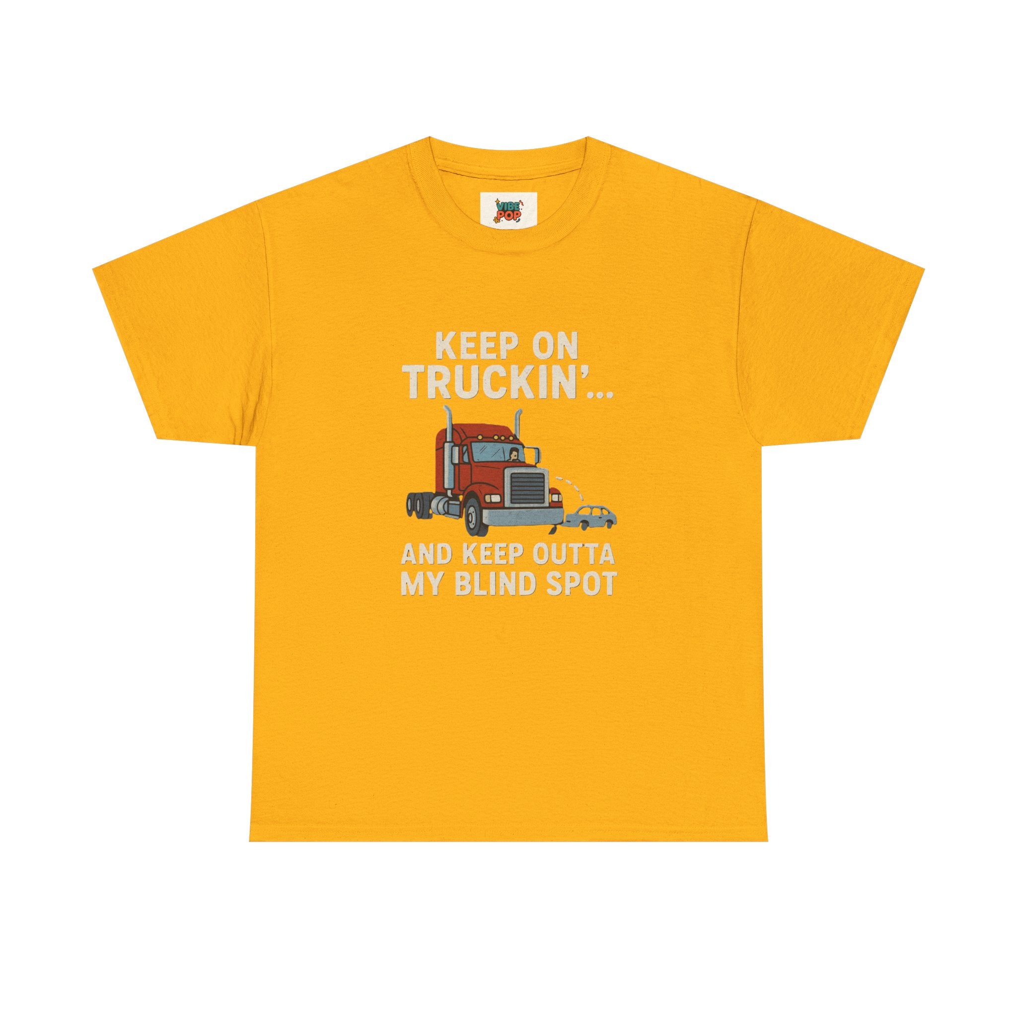 Keep on Truckin' Unisex Heavy Cotton Tee, Perfect Gift for Truck Drivers, Casual Wear, Trucking Apparel, Road Trip T-Shirt, Funny Gift